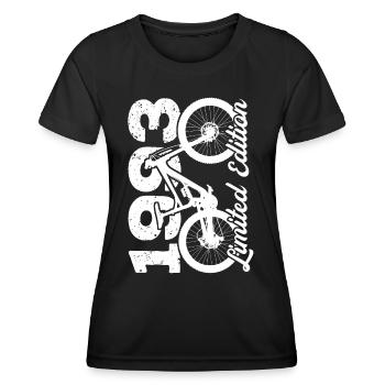 1993 Édition limitée VTT Bike Bike Bike - T-shirt sport Femme - noir - Devant - AI Model Female 172 light (172cm)