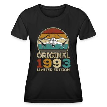 Drone Pilot Whoop Copter FPV UAS Pilot Drone 1993 - T-shirt sport Femme - noir - Devant - AI Model Female 172 light (172cm)