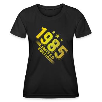 1985 Drôle Cadeau d’Anniversaire 40ème Anniversaire - T-shirt sport Femme - noir - Devant - AI Model Female 172 light (172cm)