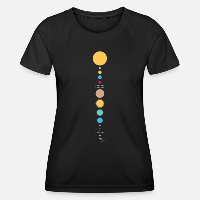 Solar System - Women's Functional T-Shirt - black
