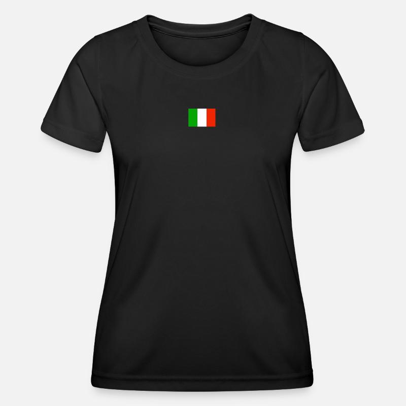 ITALIAN FLAG - Women's Functional T-Shirt - black