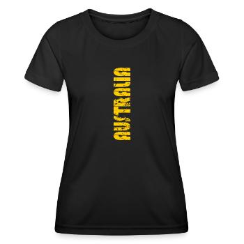 AUSTRALIE - T-shirt sport Femme - noir - Devant - AI Model Female 172 light (172cm)