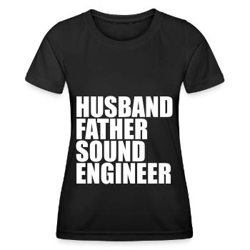 Tontechniker Sound Audio Engineer - Frauen Funktions-T-Shirt - Schwarz - Vorne - AI Model Female 172 light (172cm)