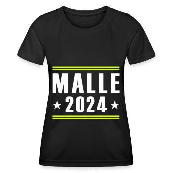 Malle 2024 - Women's Functional T-Shirt - black - Front - AI Model Female 172 light (172cm)