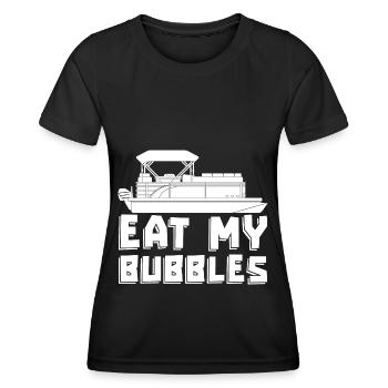 Pontoon boat - Women's Functional T-Shirt - black - Front - AI Model Female 172 light (172cm)