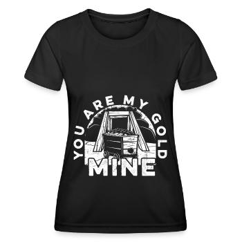 Gold Mining Gold Mine - Women's Functional T-Shirt - black - Front - AI Model Female 172 light (172cm)