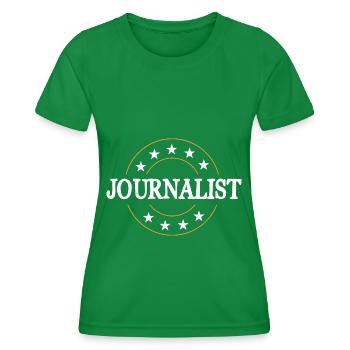 Journalist Beruf - Frauen Funktions-T-Shirt - Kelly Green - Vorne - AI Model Female 172 dark (172cm)
