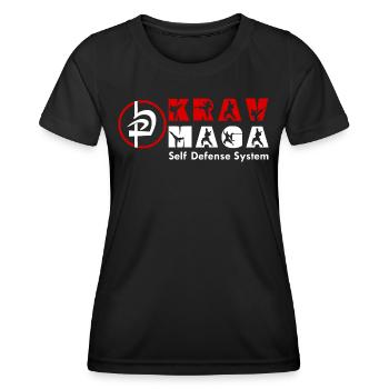 Krav Maga Autodéfense Sport de combat Arts martiaux - T-shirt sport Femme - noir - Devant - AI Model Female 172 light (172cm)