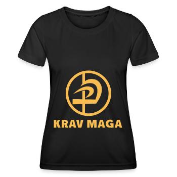 Krav Maga Self-Defense - Women's Functional T-Shirt - black - Front - AI Model Female 172 light (172cm)