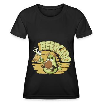Bière Bière Buveur Amateurs de bière Alcool - T-shirt sport Femme - noir - Devant - AI Model Female 172 light (172cm)