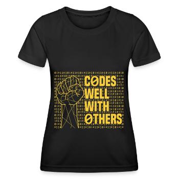 Programmer Coder Software Developer - Women's Functional T-Shirt - black - Front - AI Model Female 172 light (172cm)