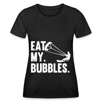 Kitesurfen Kiteboarding Kite Kiten - Frauen Funktions-T-Shirt - Schwarz - Vorne - AI Model Female 172 light (172cm)