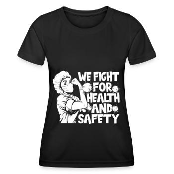 Infirmier - T-shirt sport Femme - noir - Devant - AI Model Female 172 light (172cm)