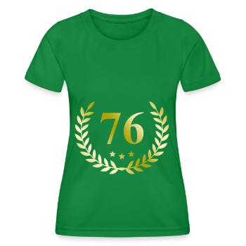 76 Couronne numérique - T-shirt sport Femme - vert - Devant - AI Model Female 172 dark (172cm)