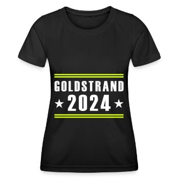 Sables d’or 2024 - T-shirt sport Femme - noir - Devant - AI Model Female 172 light (172cm)
