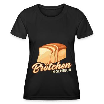 Bäcker Backen Konditor - Frauen Funktions-T-Shirt - Schwarz - Vorne - AI Model Female 172 light (172cm)