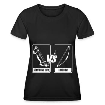 Tir à l’arc Flèche Tir à l’arc Tir à l’arc - T-shirt sport Femme - noir - Devant - AI Model Female 172 light (172cm)