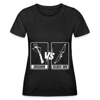 Tir à l’arc Flèche Tir à l’arc Tir à l’arc - T-shirt sport Femme - noir - Devant - AI Model Female 172 light (172cm)