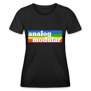 Modular Synthesizer Synth Vintage Retro Analog - Frauen Funktions-T-Shirt - Schwarz - Vorne - AI Model Female 172 light (172cm)