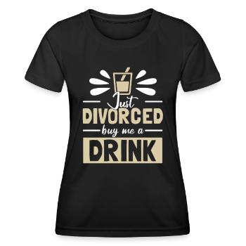 Just Divorced - Women's Functional T-Shirt - black - Front - AI Model Female 172 light (172cm)