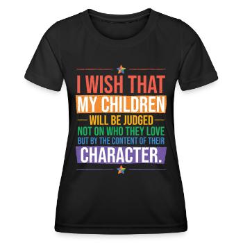 LGBT Mom Pride Monat - Frauen Funktions-T-Shirt - Schwarz - Vorne - AI Model Female 172 light (172cm)
