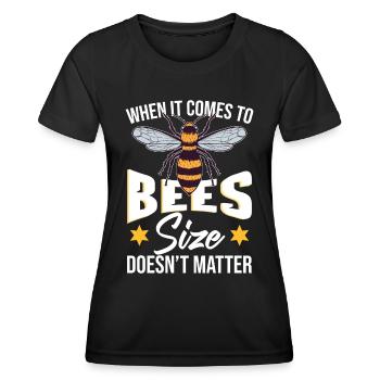 Mes thérapeutes volent | Abeilles mellifères | Abeilles | Apiculture - T-shirt sport Femme - noir - Devant - AI Model Female 172 light (172cm)