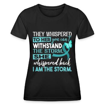 Women PTSD Warrior - Women's Functional T-Shirt - black - Front - AI Model Female 172 light (172cm)