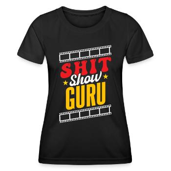 Scheiße-Show-Guru - Frauen Funktions-T-Shirt - Schwarz - Vorne - AI Model Female 172 light (172cm)