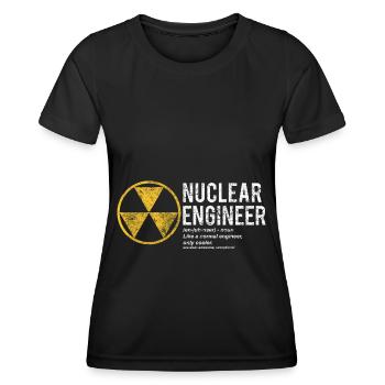 Physik Physiker - Frauen Funktions-T-Shirt - Schwarz - Vorne - AI Model Female 172 light (172cm)