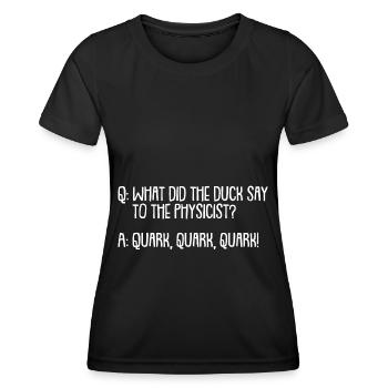 Physik Physiker - Frauen Funktions-T-Shirt - Schwarz - Vorne - AI Model Female 172 light (172cm)