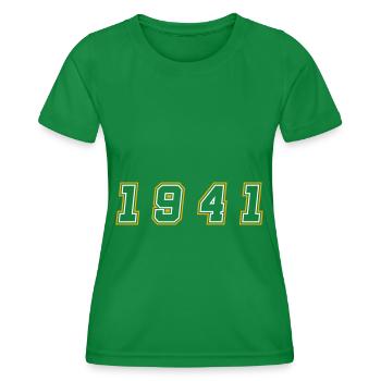 1941 Jahr Zahl - Frauen Funktions-T-Shirt - Kelly Green - Vorne - AI Model Female 172 dark (172cm)
