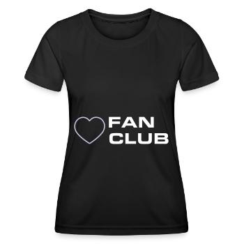 Club des fans - T-shirt sport Femme - noir - Devant - AI Model Female 172 light (172cm)