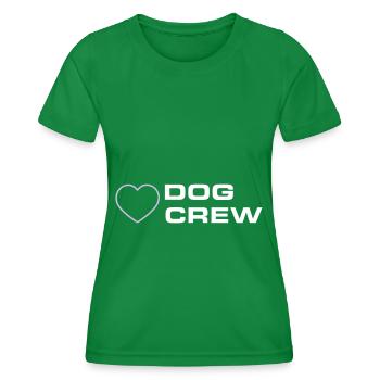 Dog Crew - Frauen Funktions-T-Shirt - Kelly Green - Vorne - AI Model Female 172 dark (172cm)