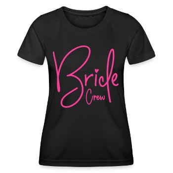BRIDE CREW TEAM BRIDE BACHELORETTE PARTY - Women's Functional T-Shirt - black - Front - AI Model Female 172 light (172cm)