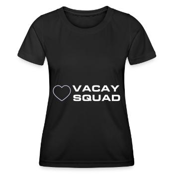 Vacay Squad - Frauen Funktions-T-Shirt - Schwarz - Vorne - AI Model Female 172 light (172cm)