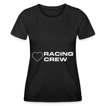 Racing Crew - Frauen Funktions-T-Shirt - Schwarz - Vorne - AI Model Female 172 light (172cm)