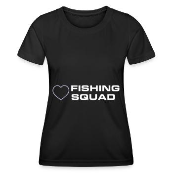 Fishing Squad - Frauen Funktions-T-Shirt - Schwarz - Vorne - AI Model Female 172 light (172cm)