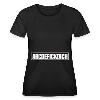 Sarkusmus Spruch Schwarzer Humor Lustiges Ironie - Frauen Funktions-T-Shirt - Schwarz - Vorne - AI Model Female 172 light (172cm)