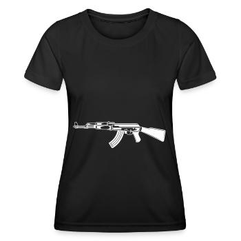 Ak 47 Guns - Frauen Funktions-T-Shirt - Schwarz - Vorne - AI Model Female 172 light (172cm)