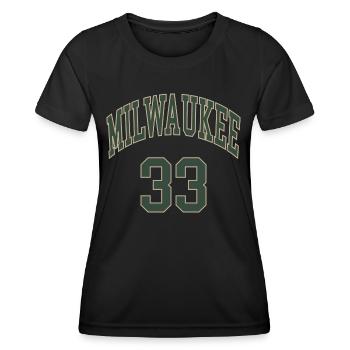 Milwaukee 33 - T-shirt sport Femme - noir - Devant - AI Model Female 172 light (172cm)
