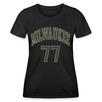 Milwaukee 77 - T-shirt sport Femme - noir - Devant - AI Model Female 172 light (172cm)