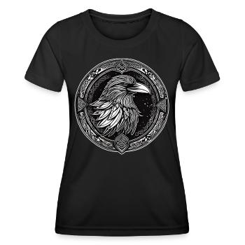 Viking Raven - Women's Functional T-Shirt - black - Front - AI Model Female 172 light (172cm)
