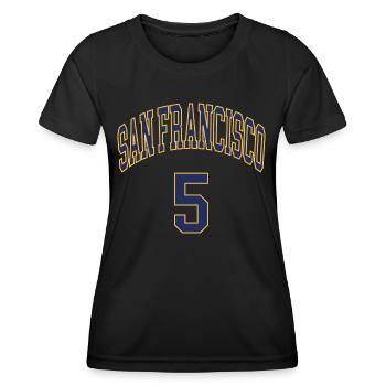 San Francisco 5 - T-shirt sport Femme - noir - Devant - AI Model Female 172 light (172cm)