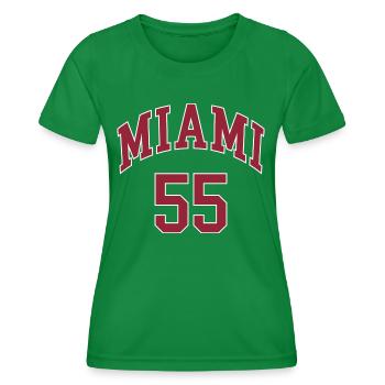 Miami 55 - T-shirt sport Femme - vert - Devant - AI Model Female 172 dark (172cm)