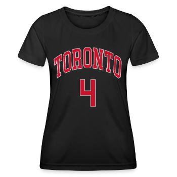 Toronto 4 - Frauen Funktions-T-Shirt - Schwarz - Vorne - AI Model Female 172 light (172cm)