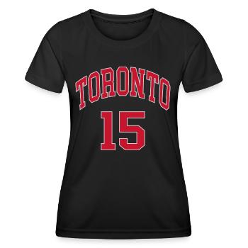 Toronto 15 - Women's Functional T-Shirt - black - Front - AI Model Female 172 light (172cm)