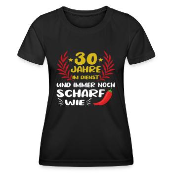 30 Jähriges Dienstjubiläum Firmenjubiläum - Frauen Funktions-T-Shirt - Schwarz - Vorne - AI Model Female 172 light (172cm)