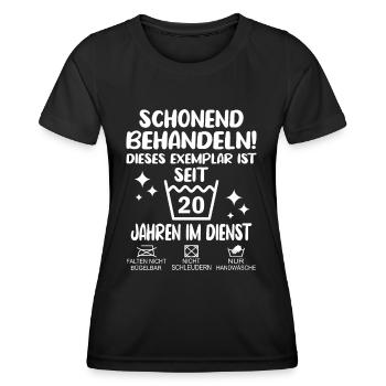 20 Jähriges Dienstjubiläum Firmenjubiläum Geschenk - Frauen Funktions-T-Shirt - Schwarz - Vorne - AI Model Female 172 light (172cm)