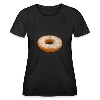 Bagel - Frauen Funktions-T-Shirt - Schwarz - Vorne - AI Model Female 172 light (172cm)