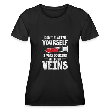 Anesthésie anesthésiste médecin médecin cadeau - T-shirt sport Femme - noir - Devant - AI Model Female 172 light (172cm)